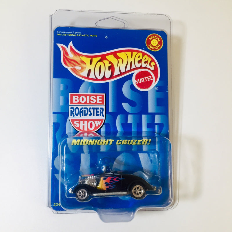 1999 Hot Wheels Boise Roadster Show 33 Ford Roadster Midnight Cruzer 1/12,000 negro PC6