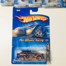 2005 Hot Wheels Racing Colección Set de 5 - Mustang Cobra, Shadow Mk IIa, Pikes Peak Celica Toyota, Ford Escort, F-Racer