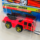 1998 Hot Wheels Biohazard Series Flame Stopper rojo SB