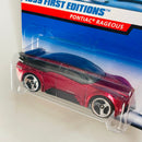 1999 Hot Wheels First Editions Pontiac Rageous rojo metálico 3SP