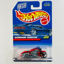 1999 Hot Wheels Scorchin' Scooter 1075 rojo MC3 base ZAMAC variante tampo parcialmente visible