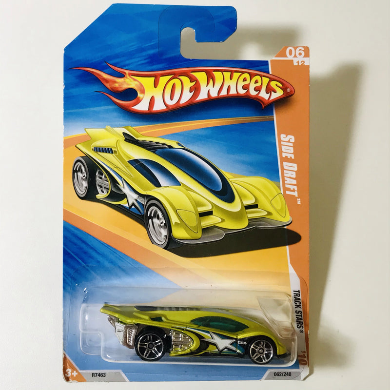 2010 Hot Wheels Track Stars Side Draft verde PR5