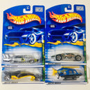 2001 Hot Wheels Rod Squadron Series Colección Set de 4 - Dodge Charger Daytona, Lakester, Greased Lightnin', Propper Chopper