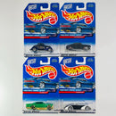 1999 Hot Wheels Pinstripe Power Series Colección Set de 4 - 34 Ford 3-Window, Tail Dragger, 65 Impala, Auburn 852
