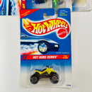 1995 Hot Wheels Hot Hubs Series Colección Set de 4 - Cyber Cruiser, Shadow Jet, Vampyra, Suzuki QuadRacer