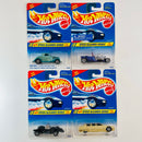 1995 Hot Wheels Speed Gleamer Series Colección Set de 4 - 34 Ford 3-Window, T-Bucket, Ratmobile, Limozeen