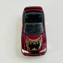 1999 Hot Wheels 96 Mustang 1058 rojo oscuro metálico LW - Loose