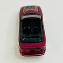 1999 Hot Wheels 96 Mustang 1058 rojo oscuro metálico LW - Loose