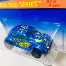 1996 Hot Wheels Mod Bod Series Colección Set de 4 - Hummer, School Bus, VW Bug, 67 Camaro