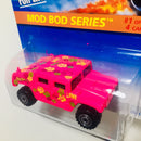1996 Hot Wheels Mod Bod Series Colección Set de 4 - Hummer, School Bus, VW Bug, 67 Camaro