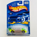 2001 Hot Wheels Krazy 8s 179 verde fluorescente PR5 base ZAMAC