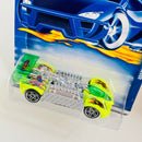 2001 Hot Wheels Krazy 8s 179 verde fluorescente PR5 base ZAMAC