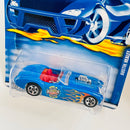 2001 Hot Wheels Austin Healey 197 azul 5SP