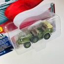 2018 Johnny Lightning D-Day 75 Years Limited Edition 1/2,500 WWII Dodge WC57 Command Car de la Segunda Guerra Mundial verde militar Llantas de Goma