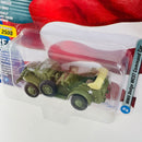 2018 Johnny Lightning D-Day 75 Years Limited Edition 1/2,500 WWII Dodge WC57 Command Car de la Segunda Guerra Mundial verde militar Llantas de Goma