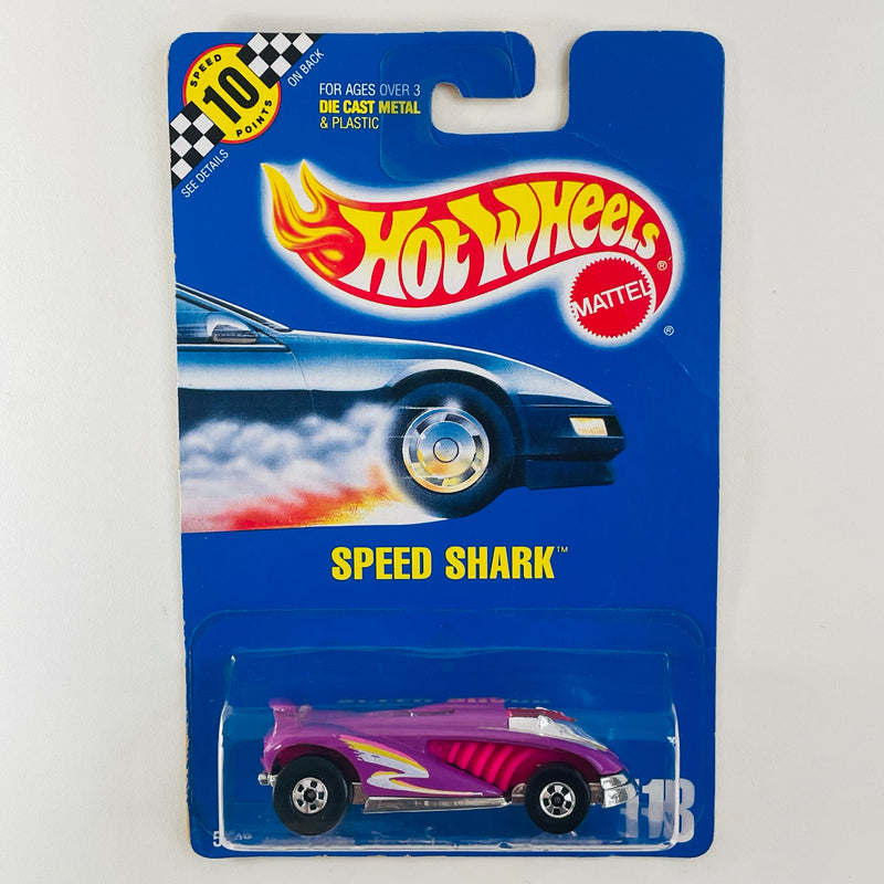 1991 Hot Wheels Speed Points Speed Shark 113 morado BW Primera Edición