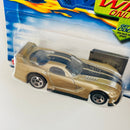 2002 Hot Wheels Dodge Viper GTS-R 174 dorado metálico 5SP