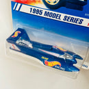 1995 Hot Wheels Model Series Hydroplane azul metálico MGW Primera Edición