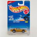1996 Hot Wheels Hot Bird Pontiac Firebird 469 dorado metálico 5SP base ZAMAC variante Sin Fénix
