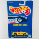 1992 Hot Wheels Mazda MX-5 Miata 172 amarillo LIW
