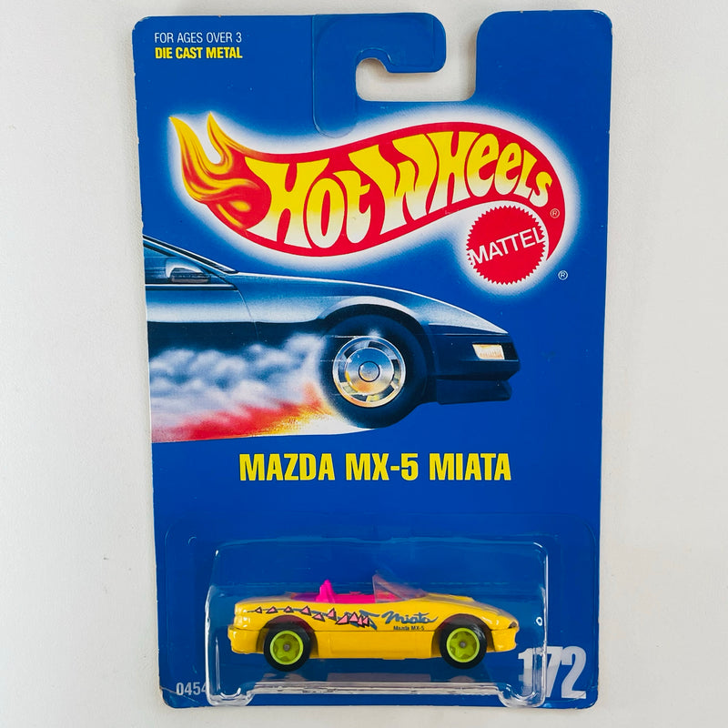 1992 Hot Wheels Mazda MX-5 Miata 172 amarillo LIW
