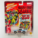 2002 Johnny Lightning Marvel X-Men 69 Chevy Camaro RS/SS blanco con Tarjeta de Comic