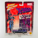 2002 Johnny Lightning Marvel X-Men 59 Chrysler DeSoto Firedome morado con Tarjeta de Comic