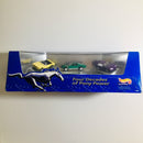 1997 Hot Wheels Collectibles Limited Edition Four Decades of Pony Power Ford Set de 3 con Llantas de Goma RR - 65 Mustang, 67 Mustang, 96 Mustang GT