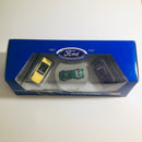 1997 Hot Wheels Collectibles Limited Edition Four Decades of Pony Power Ford Set de 3 con Llantas de Goma RR - 65 Mustang, 67 Mustang, 96 Mustang GT
