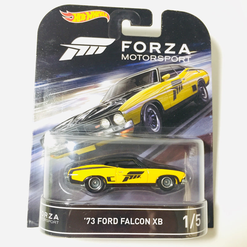 2016 Hot Wheels Entertainment Forza Motorsport 73 Ford Falcon XB amarillo Llantas de Goma RR