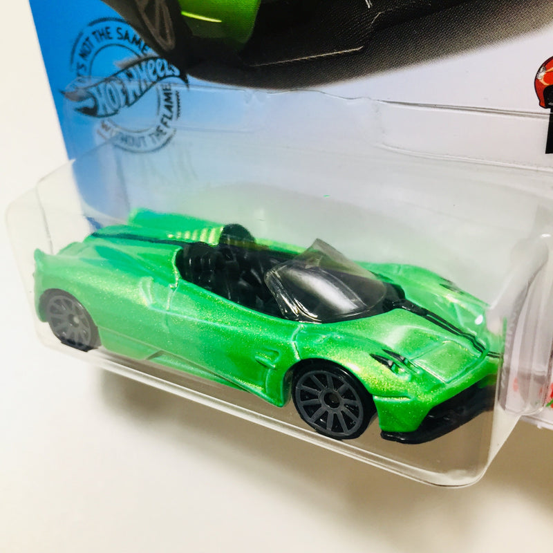 2020 Hot Wheels HW Roadsters 17 Pagani Huayra Roadster verde 10SP