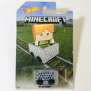 2016 Hot Wheels Minecraft Series Minecart Alex gris OH5