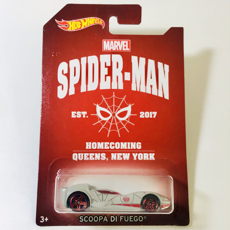2017 Hot Wheels Spider-Man Homecoming Scopa Di Fuego gris PR5
