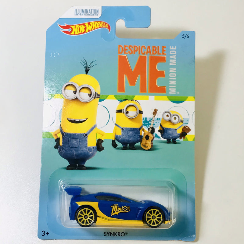 2017 Hot Wheels Despicable Me Minions Synkro azul 10SP