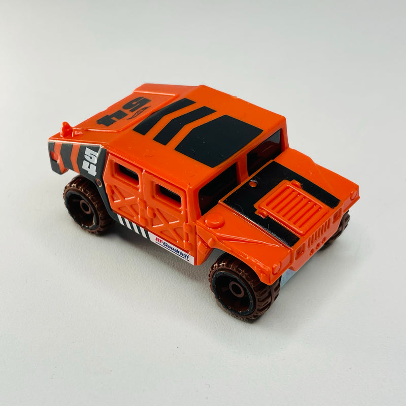 2022 Hot Wheels Baja Blazers Hummer Humvee naranja 6SP base ZAMAC - Loose