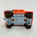 2022 Hot Wheels Baja Blazers Hummer Humvee naranja 6SP base ZAMAC - Loose