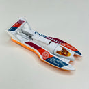 2000 Hot Wheels Hydroplane blanco con naranja - Loose
