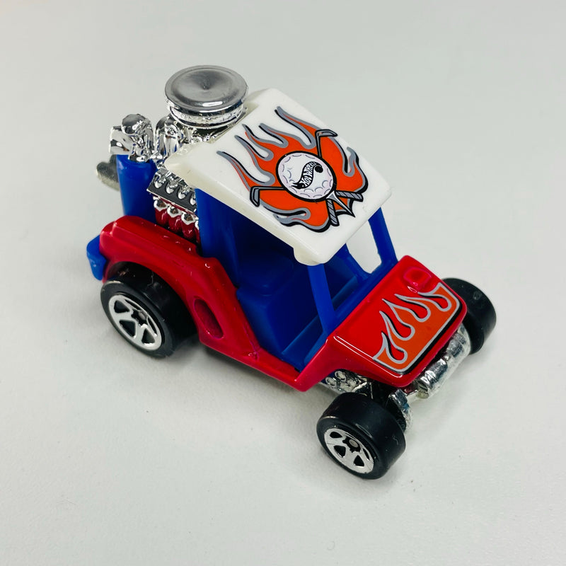 2000 Hot Wheels Virtual Collection Tee'd Off rojo 5SP base ZAMAC - Loose