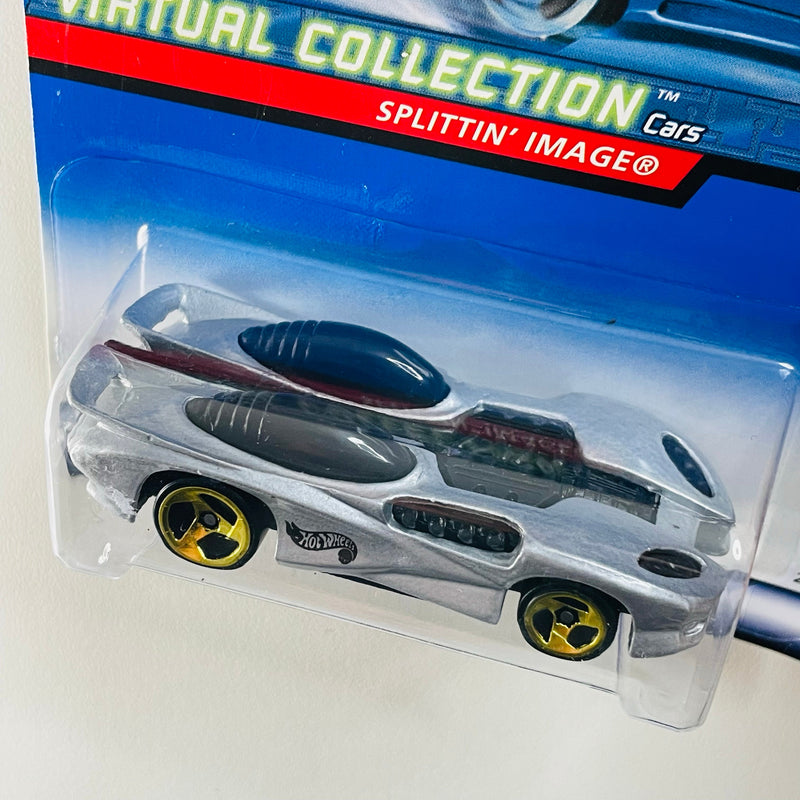2000 Hot Wheels Virtual Collection Splittin Image plata metálico 3SP