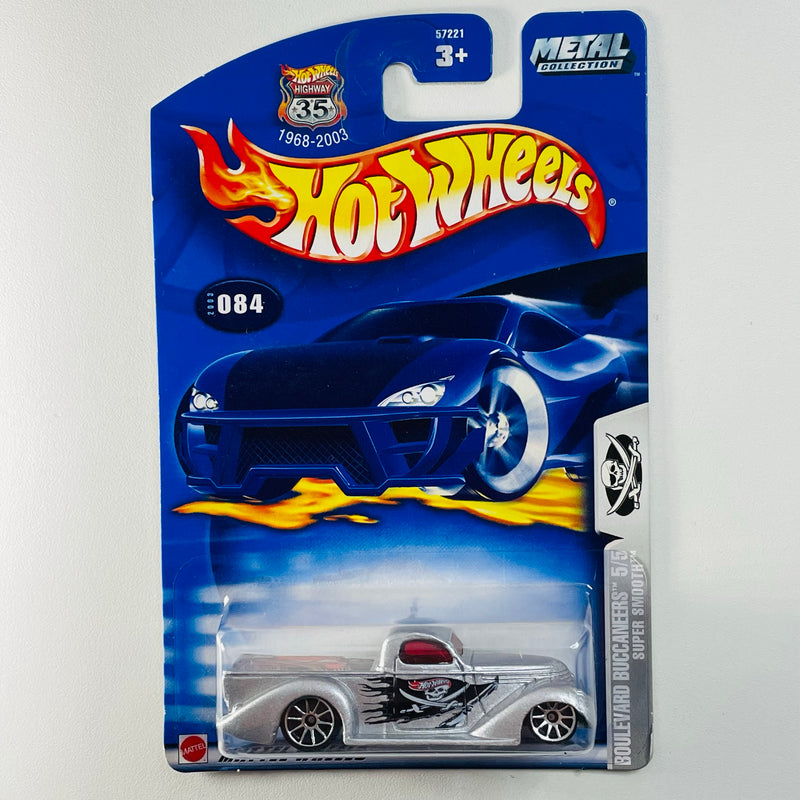 2003 Hot Wheels Boulevard Buccaneers Super Smooth 084 plata metálico 10SP