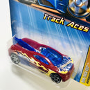 2005 Hot Wheels Track Aces Backdraft 062 rojo PR5