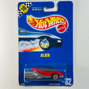 1990 Hot Wheels Speed Points Alien 62 rojo y plata metálico UH base ZAMAC