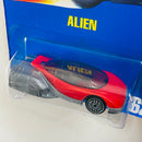 1990 Hot Wheels Speed Points Alien 62 rojo y plata metálico UH base ZAMAC