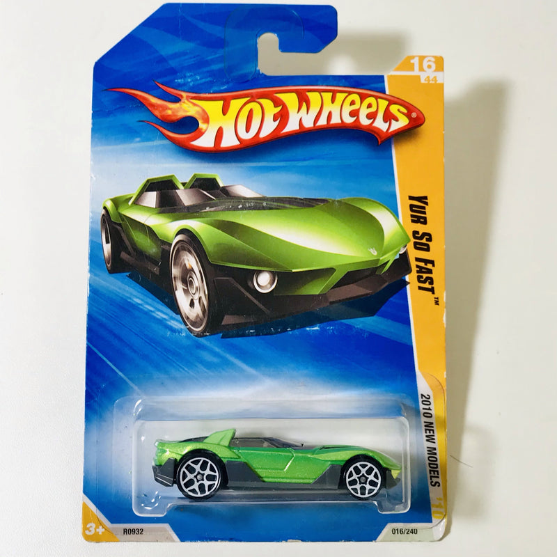 2010 Hot Wheels New Models Yur So Fast verde Y5