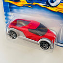 2002 Hot Wheels First Editions Honda Spocket plata metálico con rojo PR5