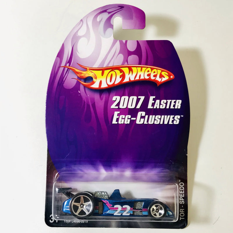 2007 Hot Wheels Easter Egg-Clusives Tor-Speedo azul 5SP