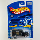 2001 Hot Wheels Armored Car 185 negro 5SP base ZAMAC