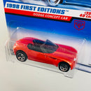 1998 Hot Wheels First Editions Dodge Concept Car naranja metálico 5SP base ZAMAC