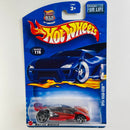 2003 Hot Wheels Open Road-ster 116 rojo metálico PR5 base ZAMAC