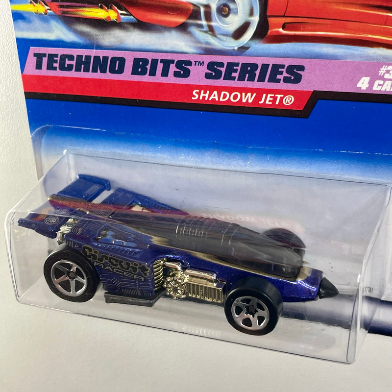 1998 Hot Wheels Techno Bits Series Shadow Jet morado metálico 5SP